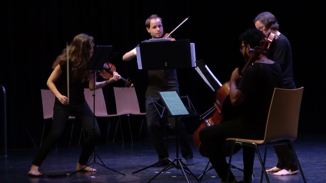 Hermann Gottschewski: Satz für Streichquartett (2001), gespielt vom Zentaur-Quartett