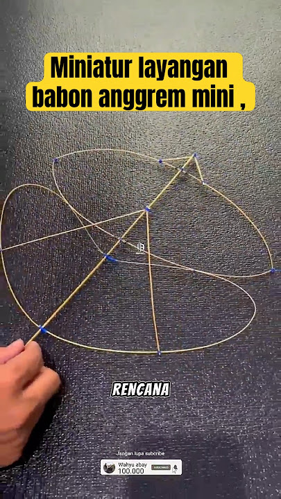 Miniatur layangan babon anggrem mini dari lidi #diy #benanglayangan #layangan #layangantanggalan