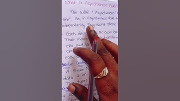 Asynchronous data transfer in CO in Telugu /@lasya tech