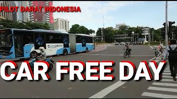 car free day minggu Dki jakarta olah raga jaga kesehatan tubuh sekaligus refreshing naik busway yuk