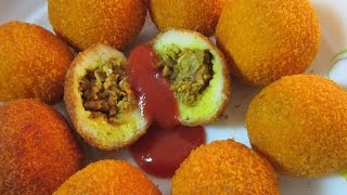 Easy snack recipes | Chicken Bread Balls | Honey Kitchen-27