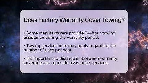 Does Factory Warranty Cover Towing? - Talking Tech Trends