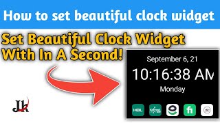 How To Set Beautiful Clock Widget On Mobile | Best Digital Clock Widget screenshot 2