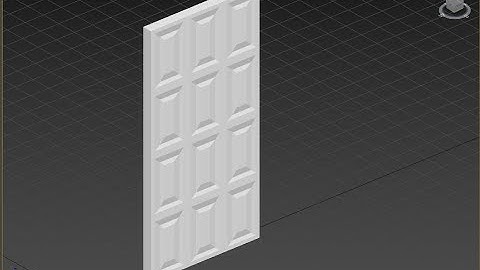 How to make door with 3d max