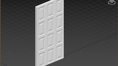 How to make door with 3d max