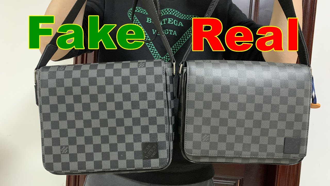 Real vs Fake LV District PM Messenger Bag N42710 from Suplook