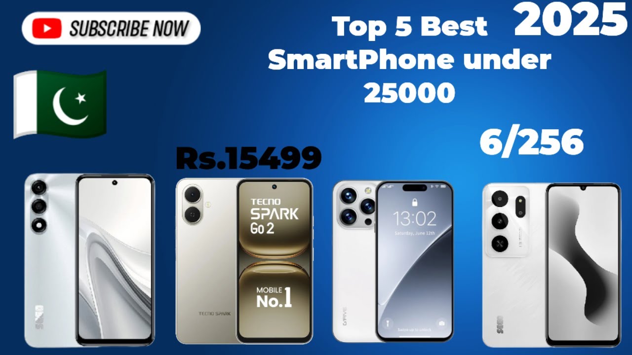 Top 5 Best Smartphones Under 25000 PKR in 2025 🔥 | After Price Drop ...