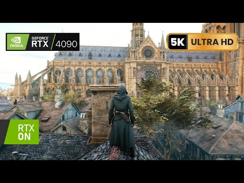 5K] Assassin's Creed Unity [Ultrawide] 2023 NEXT-GEN Ray Tracing MOD RTX  4090 Ryzen 5800X3D 