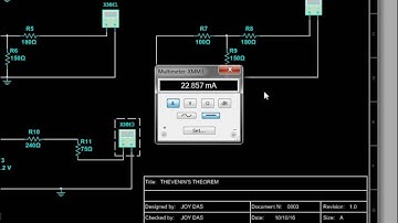 VIDEO 4   SOLVING NETWORK PROBLEMS USING MULTISIM THEVENIN,NORTON