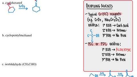 CHM2210 Chapter 11 Problem Solving Oxidation of Alcohols 041620
