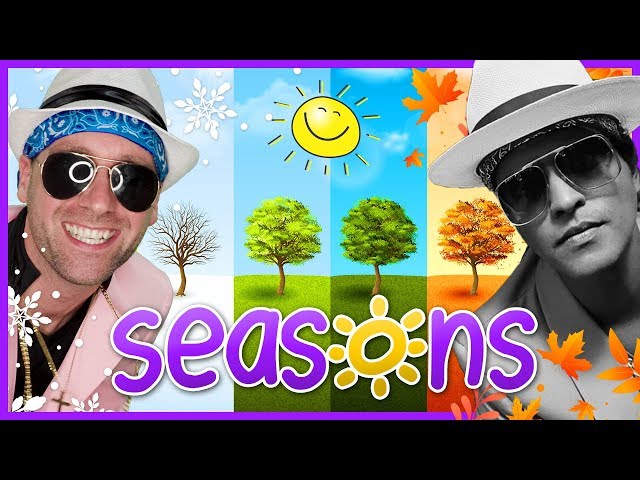 ☀️ Learn Seasons for Kids | Bruno Mars - Uptown Funk (Cover) | Mooseclumps | Kids Learning Songs class=