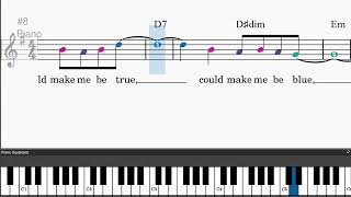 It Had To Be You by Isham Jones - Easy piano tutorials with leadsheet and chords