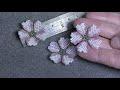 Tutorial: Sakura / Cherry Blossom Beaded Flower Brick \Stitch. Цветок черешни/ сакуры.