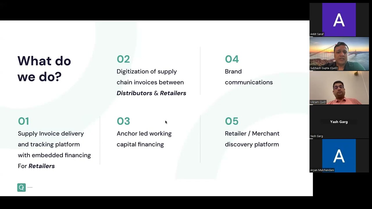 Dexter Ventures - Quid Cash Founder Call