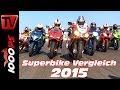 1000cc Supersport Test 2015 - Das schnellste Superbike?