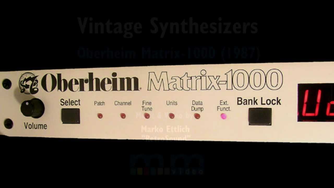 ⭐︎美品⭐︎ビンテージ⭐︎ Oberheim Matrix-1000 完動品取説有 Vintage Synthesizers I Oberheim Matrix-1000 - YouTube