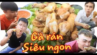 Đùi Gà rán siêu ngon Quang sò và huân 7 màu cùng ae thưởng thức 