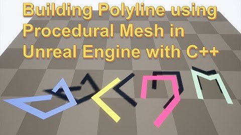 Thick polyline using Procedural Mesh in Unreal Engine with C++