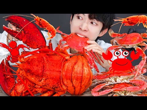 ASMR GIANT LOBSTER SEAFOOD PARTY 직접 만든 대왕 랍스터 🦞 해산물 라면 먹방 &amp;<strong>amp</strong>; 레시피 <strong>FIRE</strong> NOODLES MUKBANG EATING SOUNDS