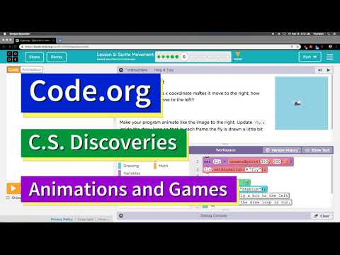 Code.org Sprite Movement 2019 Lesson 10 Part 5 | Tutorial with Answers