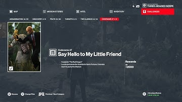 Hitman 3 Say hello to my little friend Challenge guide Unlock Codename 47 suit Walkthrough Fortuna