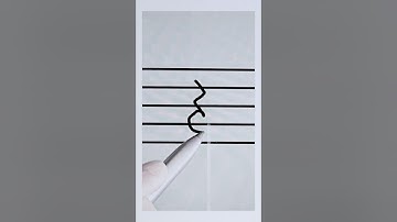 How to draw a Crotchet Rest / Quarter Rest? #music #musictheory #musicsymbol #rhythm #shorts