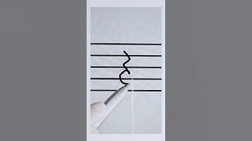 How to draw a Crotchet Rest / Quarter Rest? #music #musictheory #musicsymbol #rhythm #shorts