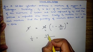 MIXTURE & ALLIGATION  PART   3      SSC CGL    BANK PO   CLERK