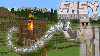 Easy Minecraft Iron Farm PLUS Bonemeal Farm TOGETHER Tested in the Minecraft 1.20 Update
