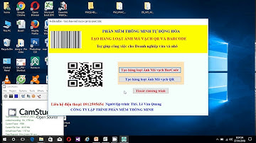 Phần mềm tạo mã vạch Barcode và QR từ file Excel
