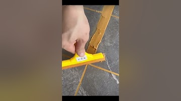 tile floor and wall grout technique