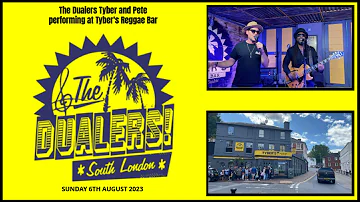 The Dualers Tyber and Pete performing at Tyber's Reggae Bar | Sunday 6th August 2023