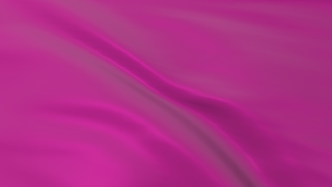 Fuchsia flag waving in the wind - Flag animation - Motion background - 4K UHD