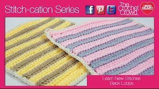 Left Hand: Crochet Back Loop Squares | The Crochet Crowd