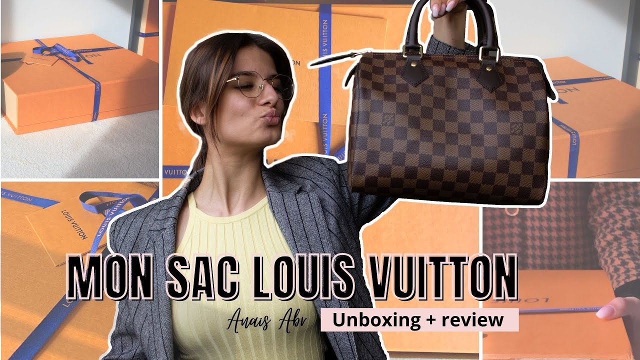 LOUIS VUITTON Speedy 25  Mon premier SAC de LUXE (unboxing + avis