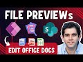 Power apps  preview sharepoint files   edit office documents