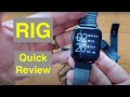 BEARSCOME RIG Apple Watch Shaped IP68 Live ECG+HR/BP/HRV/SpO2 Smartwatch: Quick Overview