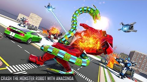 Anaconda Robot Car Transform: War Robot Games video | Robot 2021 gameplay | 3D robot gameplay