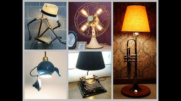 35+ Recycled Lamp Ideas - Trash to Treasure DIY Projects