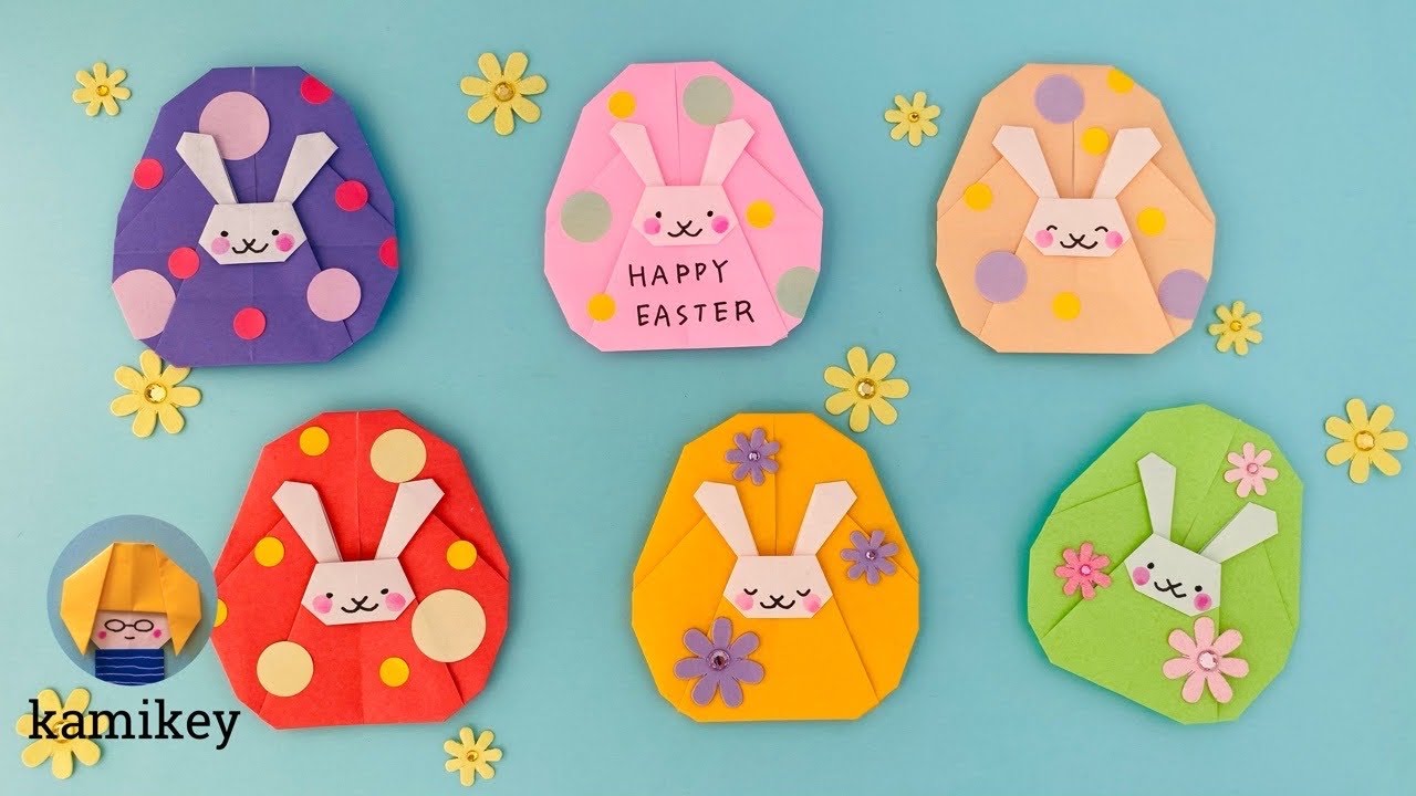 折り紙 たまごうさぎ Origami Easter Rabbit Egg カミキィ Kamikey Youtube