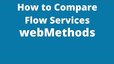 Compare Flow Services in Software AG webMethods Designer