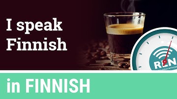 How to say that you speak Finnish - One Minute Finnish Lesson 3