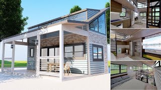 10x24 Tiny House with 3 Bedrooms And  Stand Up Loft
