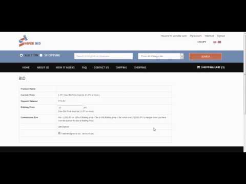 Yahoo Auction Bidding Script - Auto Bidding