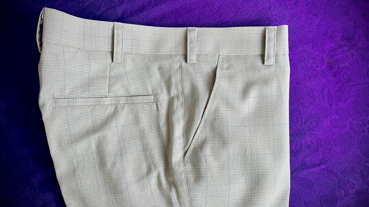 Perfect fitting pant stitching for men / how to sew a pant easy method ...