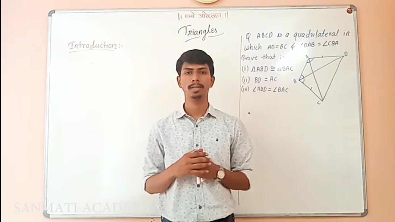 Triangles 1 | 9th | Introduction | Congruency of triangles | SAS test | ASA(AAS) test of ...