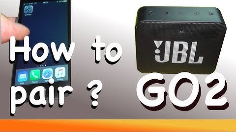 How to pair JBL GO2 Bluetooth Speaker to your phone