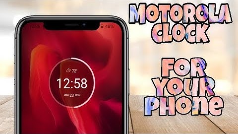 How to install Motorola clock widget in any Android phone without root ( bangla ) 2020