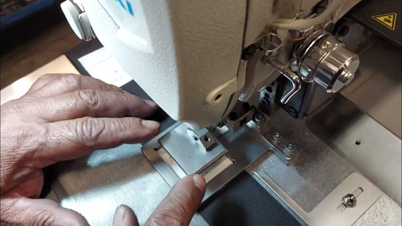 Juki AMS210EN with 360 device sewing label YouTube