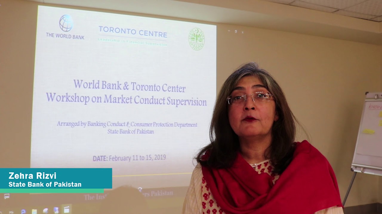 Zehra Rizvi on Market Conduct Supervision Workshops - YouTube